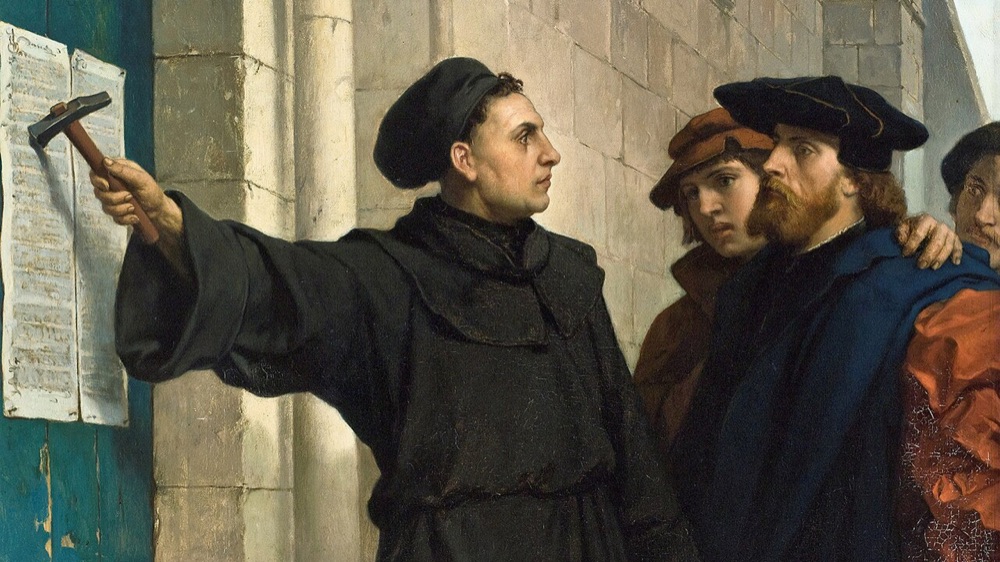 Luther posting the Ninety-five Theses, by Ferdinand Pauwels